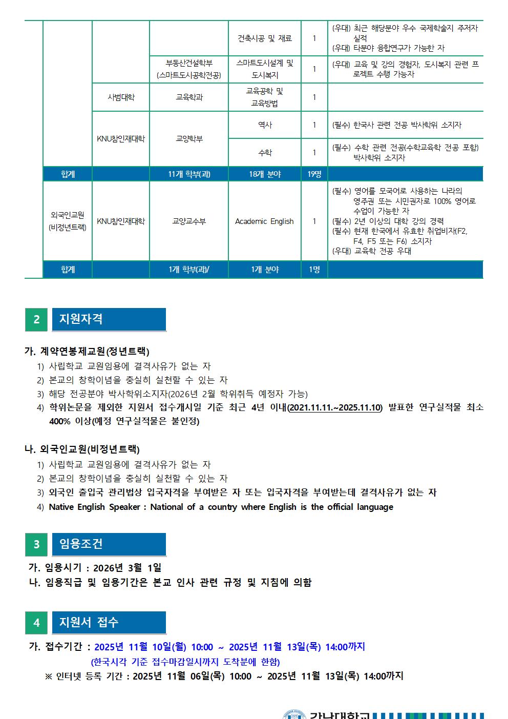 2026학년도 1학기 교원초빙 공고문(수정)002.jpg